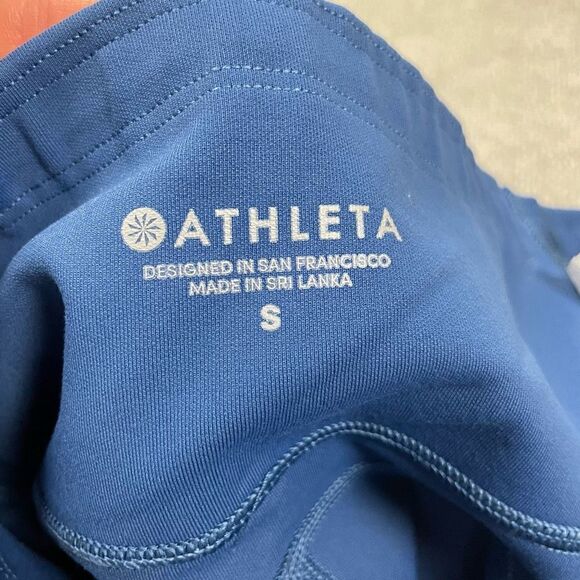 Athleta Atlantis Blue All In Reaction 7/8 Tight Laser Cut Pocket Legging Size S - Picture 6 of 6